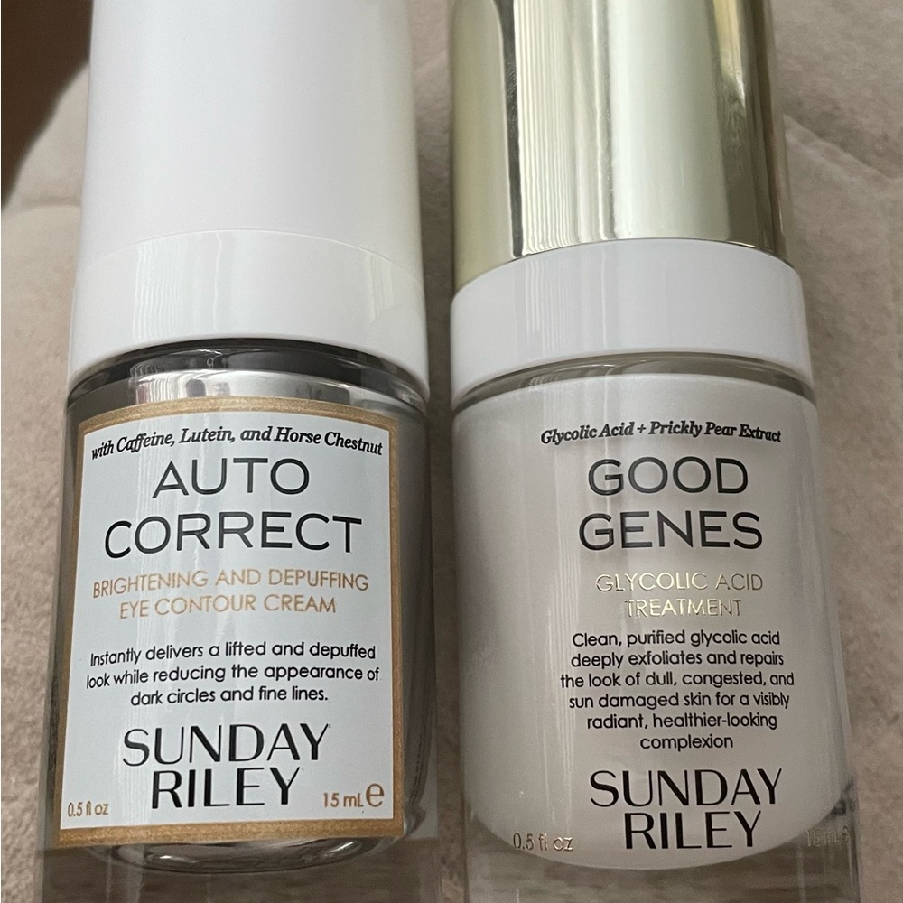 Sunday Riley Good Genes .5 oz & Auto Correct Eye Cream .5 oz DUO